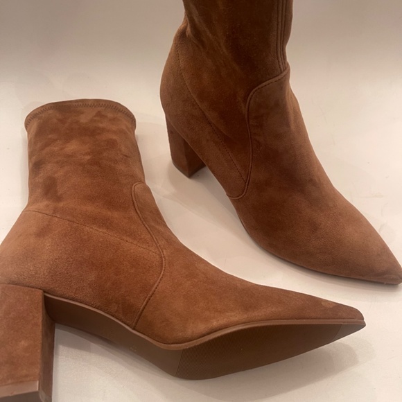 Stuart Weitzman suede bootie laundy 75 - Picture 2 of 3